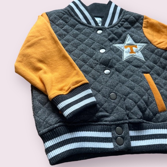 NWT Tennessee Volunteers Colosseum Girls Toddler Sparkle Bomber Jacket Size 3T - Picture 2 of 11